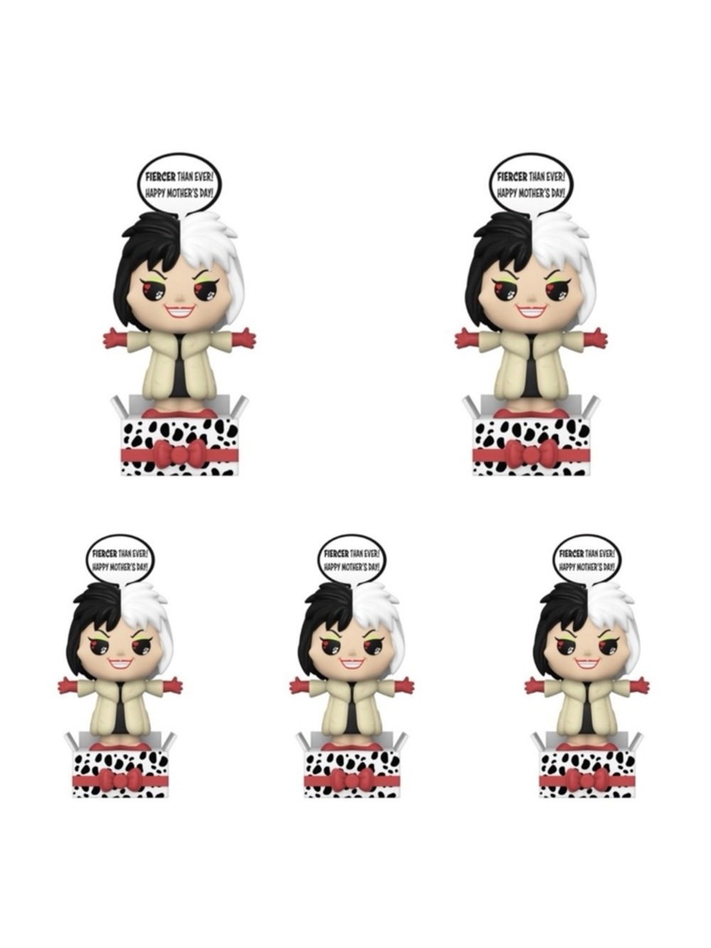 5 Disney Funko POPsies Cruella DeVille - 101 Dalmatians Vinyl Pop-Up Figures